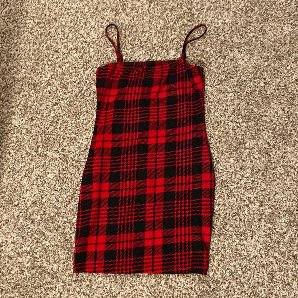 SheIn Plaid Mini Dress | Size L